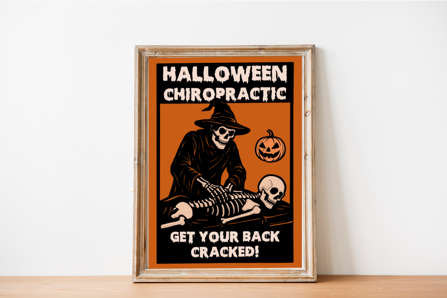 Funny Chiropractic Halloween - Get Your Back Cracked