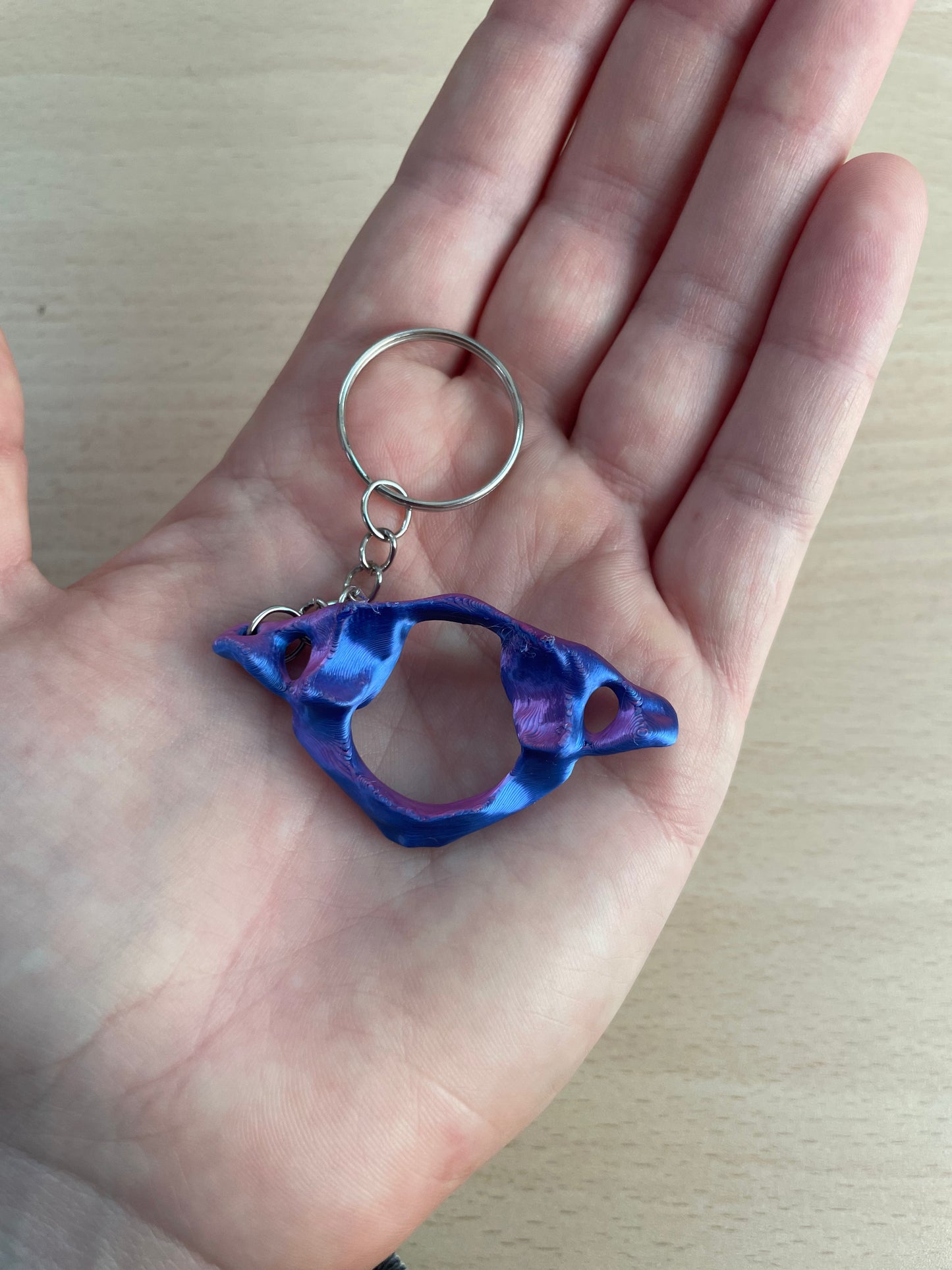 Chiropractic Atlas Keychain Multicolor
