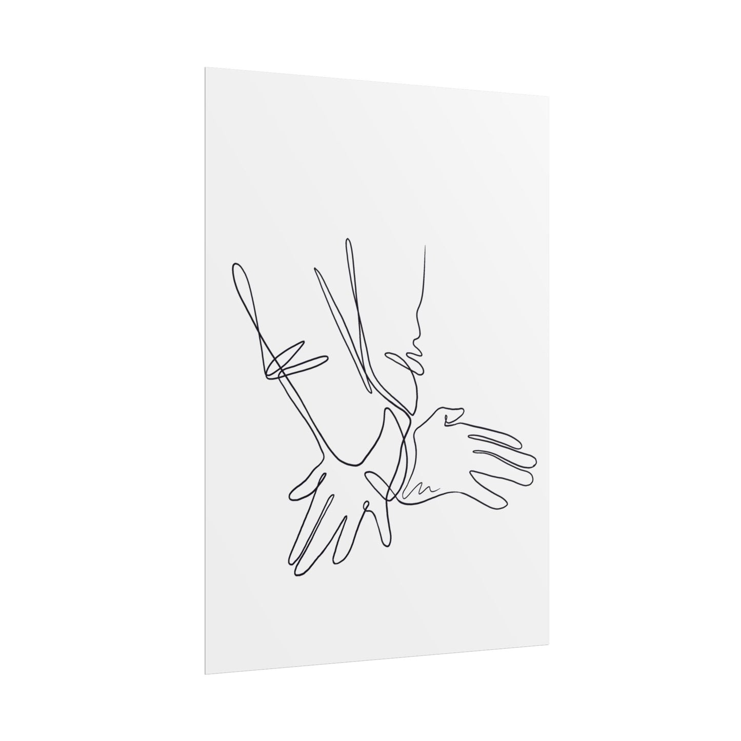 Chiropractic Hands Adjustment Poster Print, Chiropractic Office Decor - DC Maike Perello