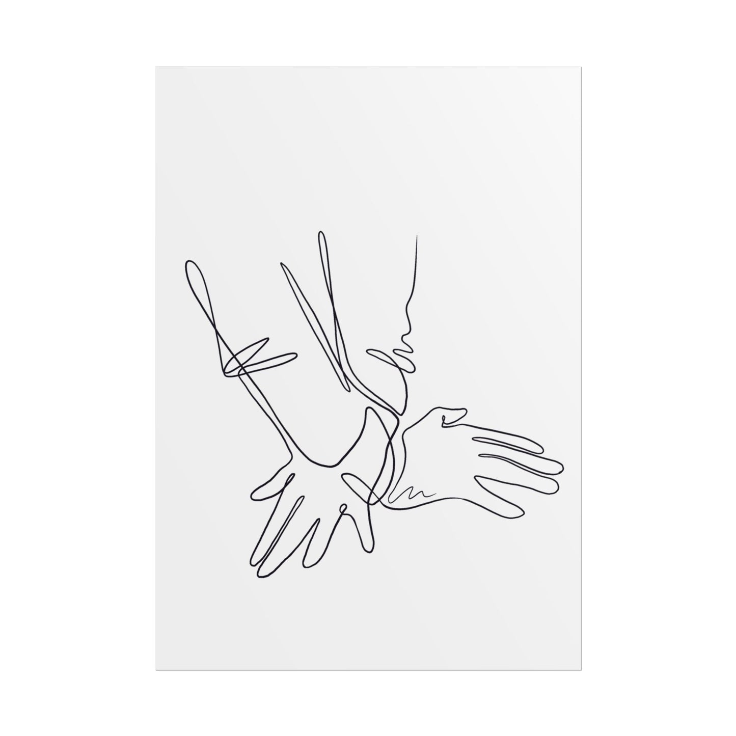 Chiropractic Hands Adjustment Poster Print, Chiropractic Office Decor - DC Maike Perello