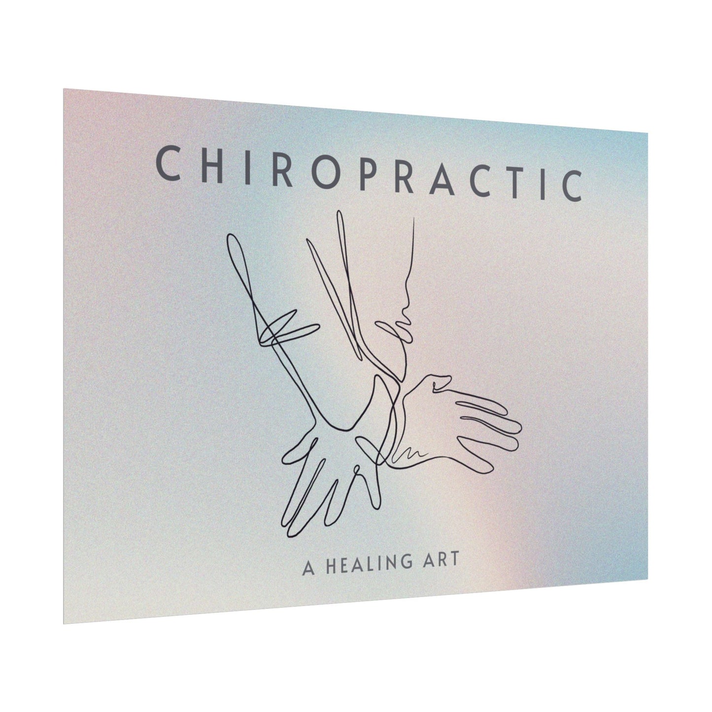 Chiropractic Poster - 'A Healing Art' Print, Chiropractic Clinic Decor - DC Maike Perello