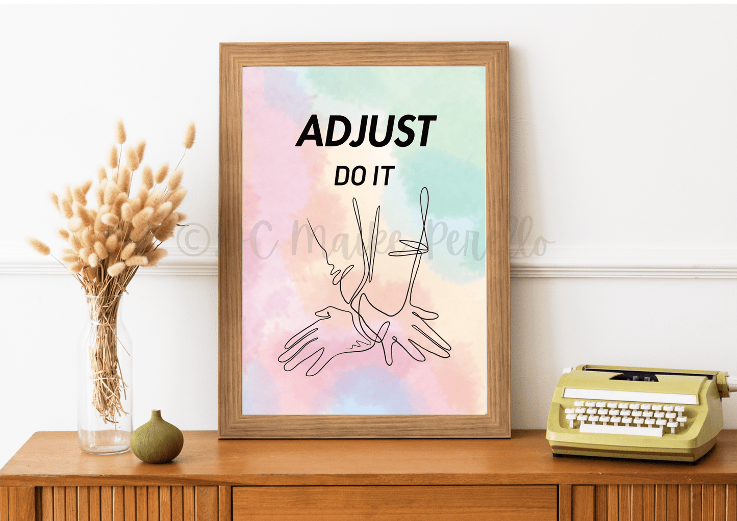 Chiropractic Poster "AdJUST DO IT", Chiropractic Gift - DC Maike Perello