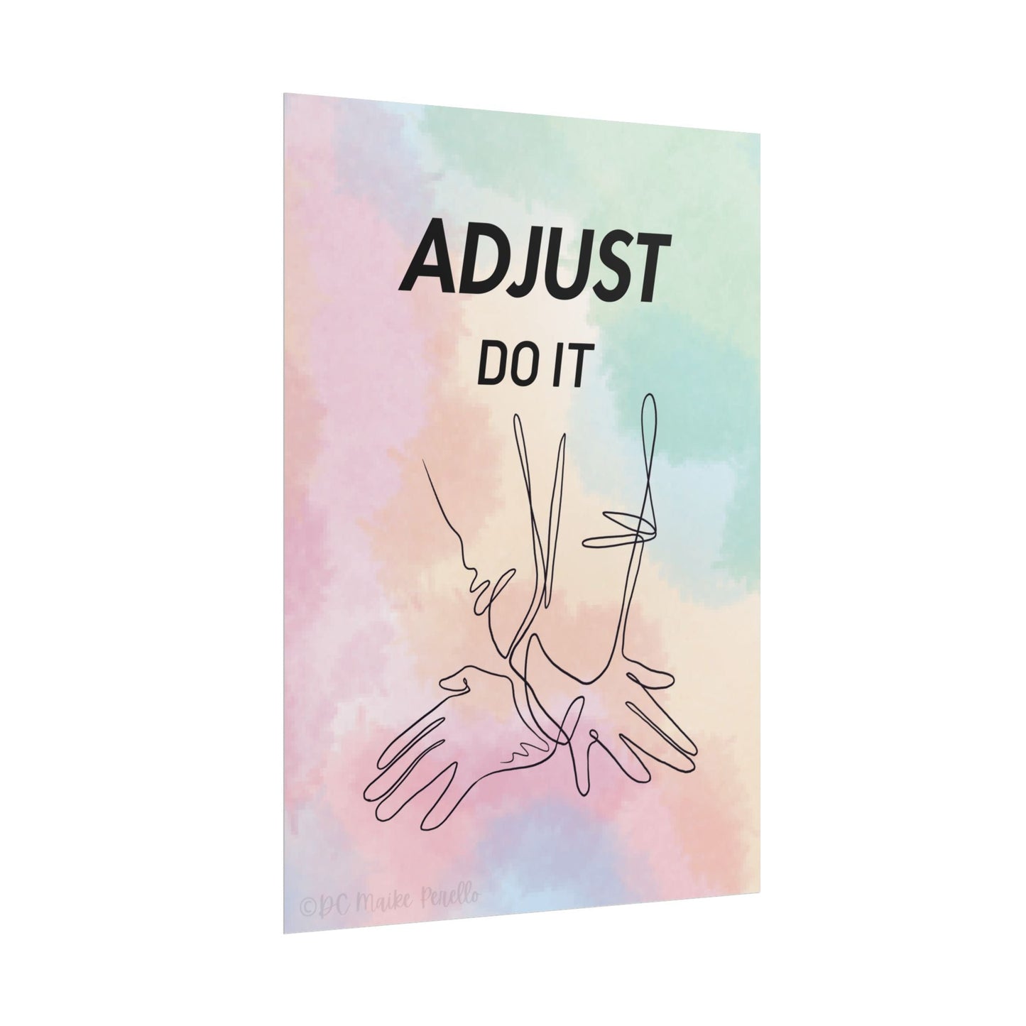 Chiropractic Poster "AdJUST DO IT", Chiropractic Gift - DC Maike Perello