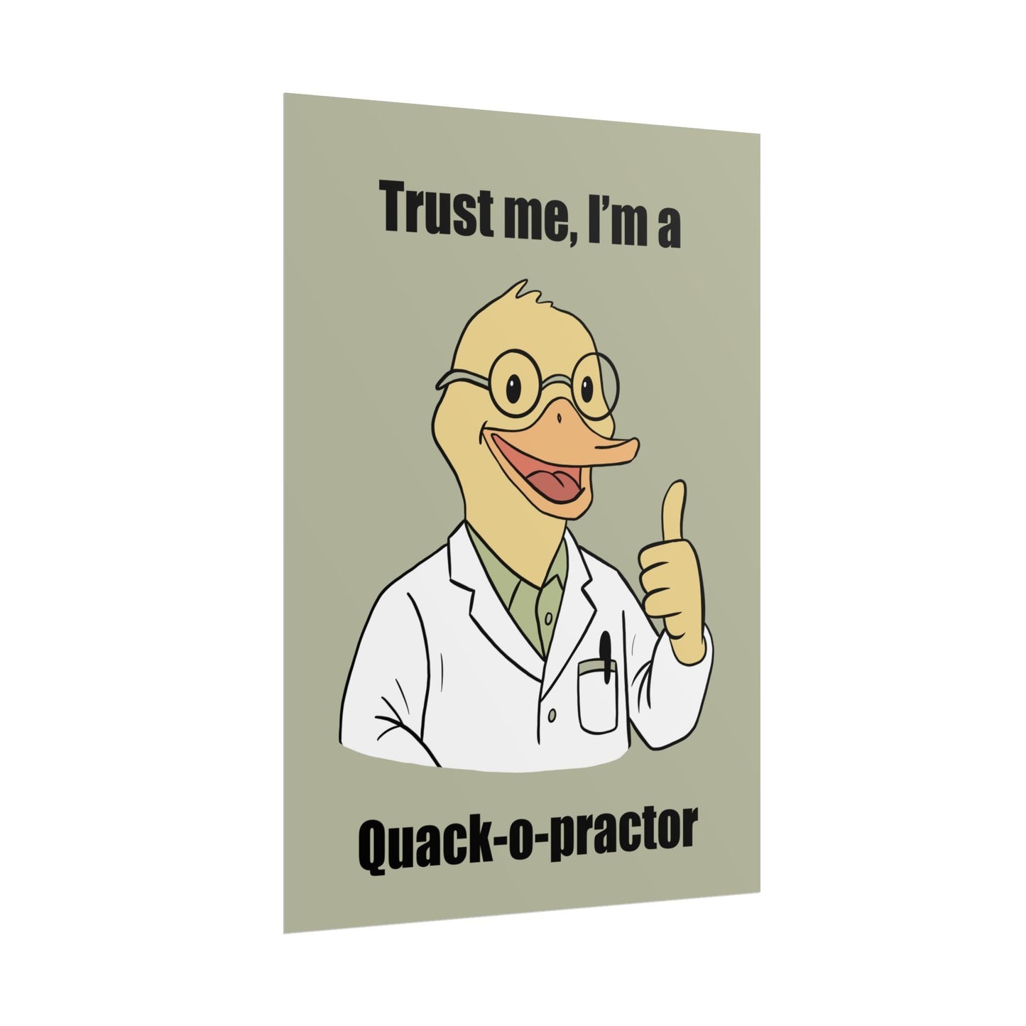 Funny Chiropractic Quack - o - practor Design - DC Maike Perello