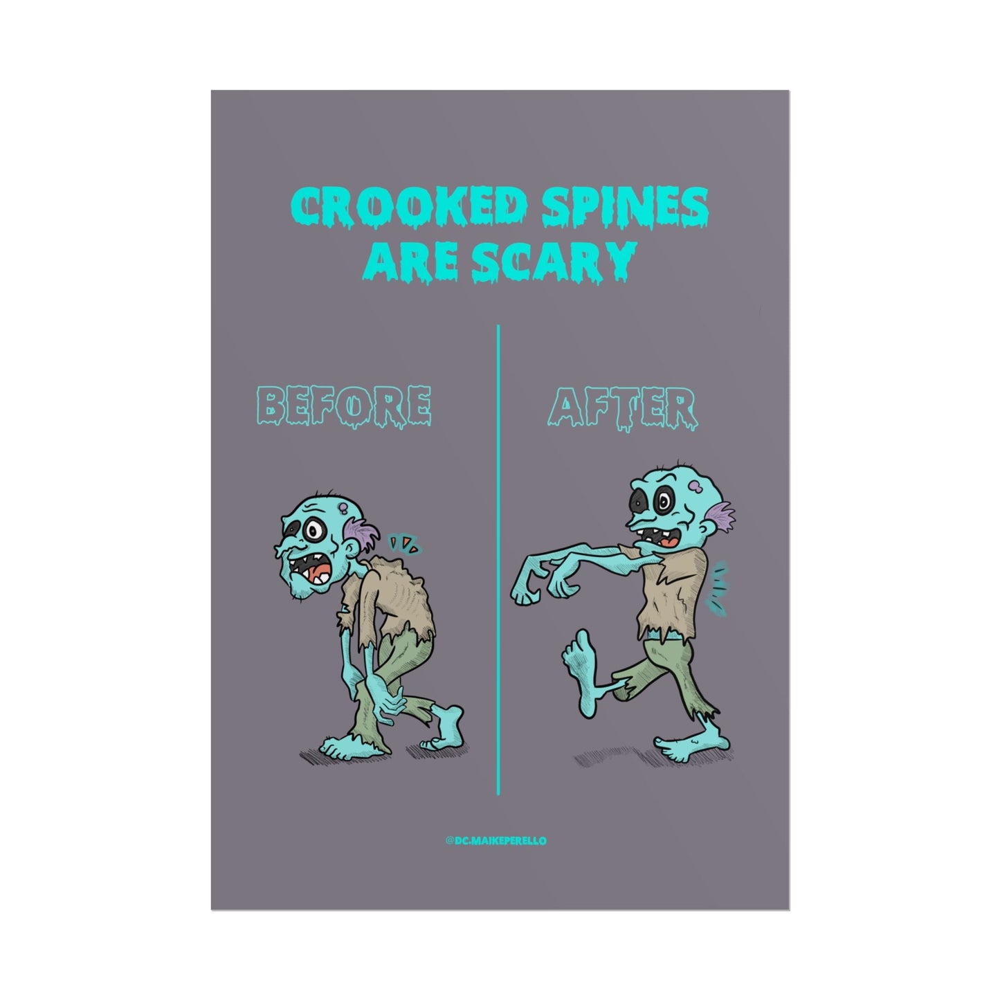 Halloween Chiropractic Poster - DC Maike Perello