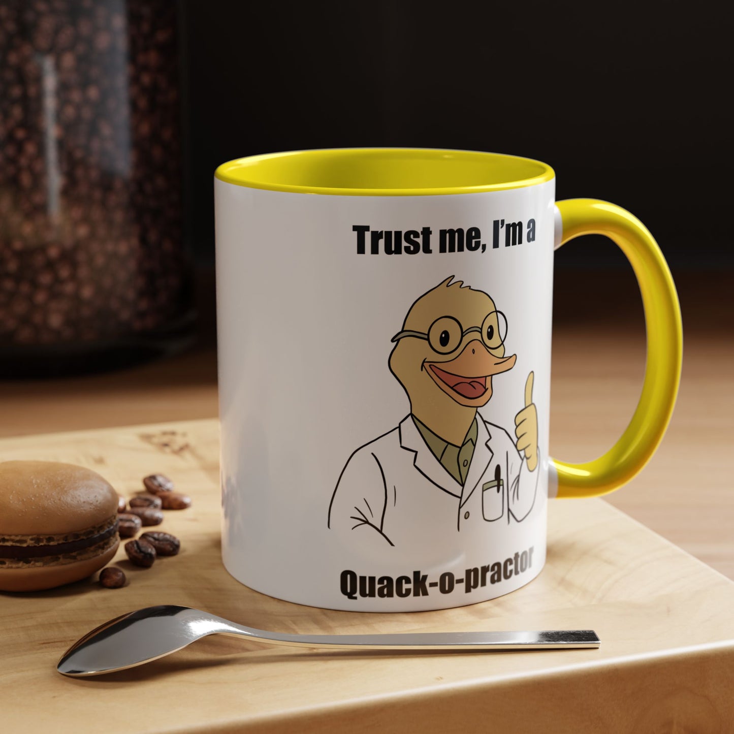 Chiropractic Quack-o-practor Coffee Mug, Funny Chiropractic Gift