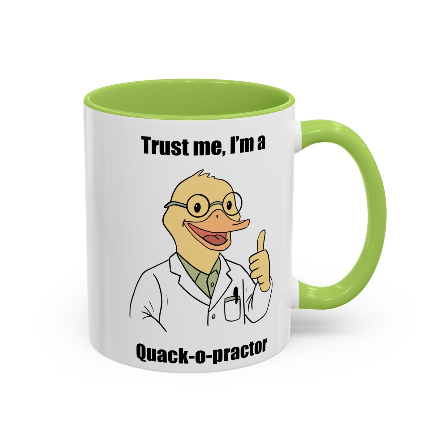 Chiropractic Quack-o-practor Coffee Mug, Funny Chiropractic Gift