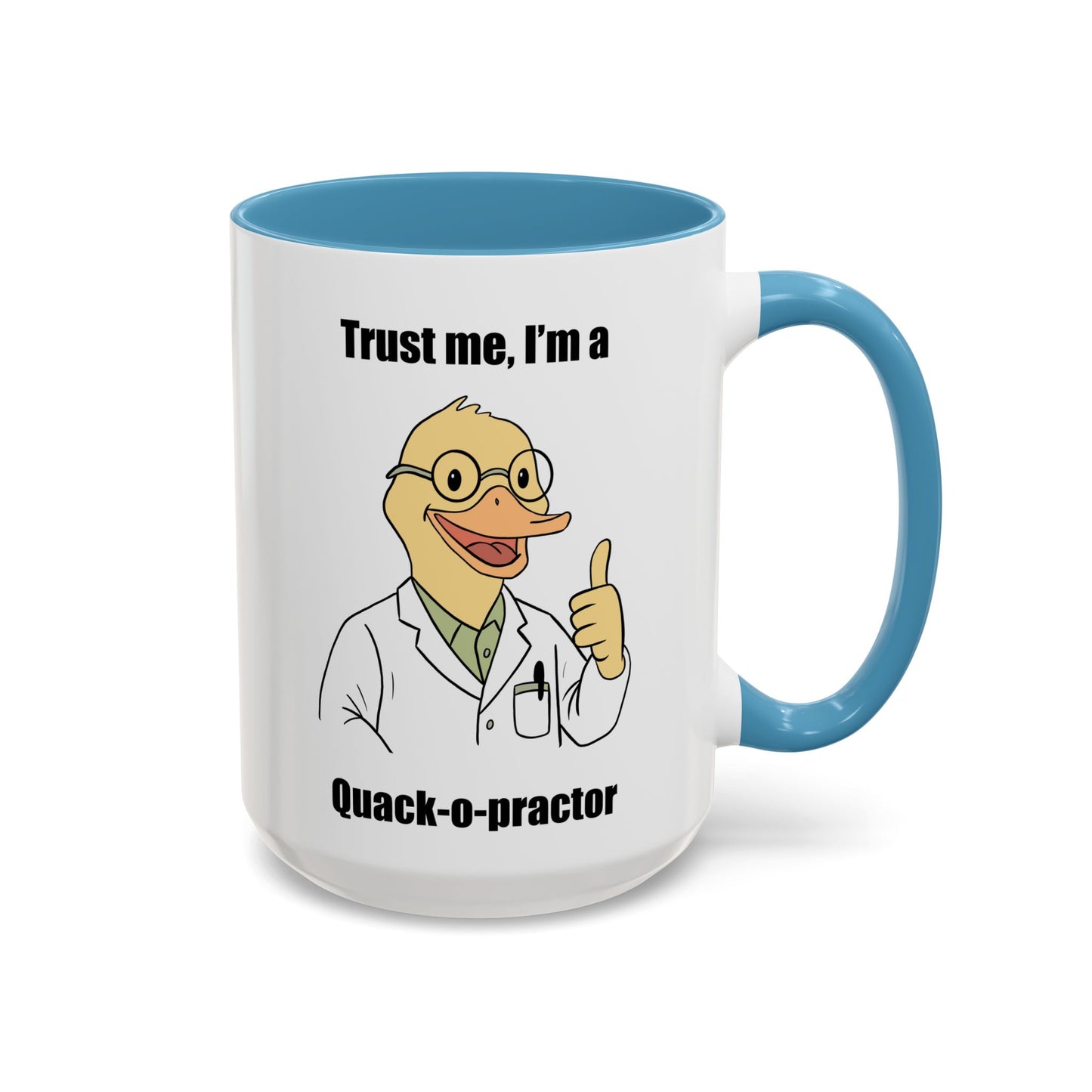 Chiropractic Quack-o-practor Coffee Mug, Funny Chiropractic Gift