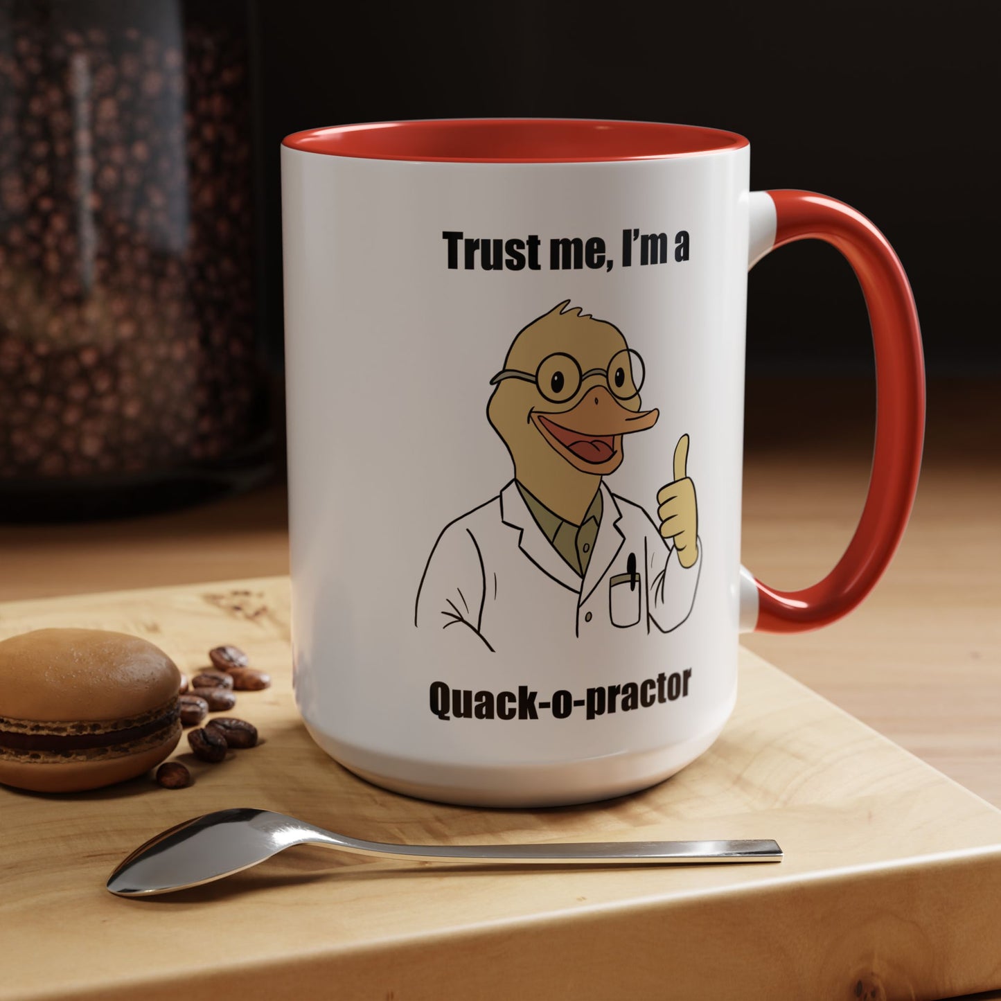 Chiropractic Quack-o-practor Coffee Mug, Funny Chiropractic Gift