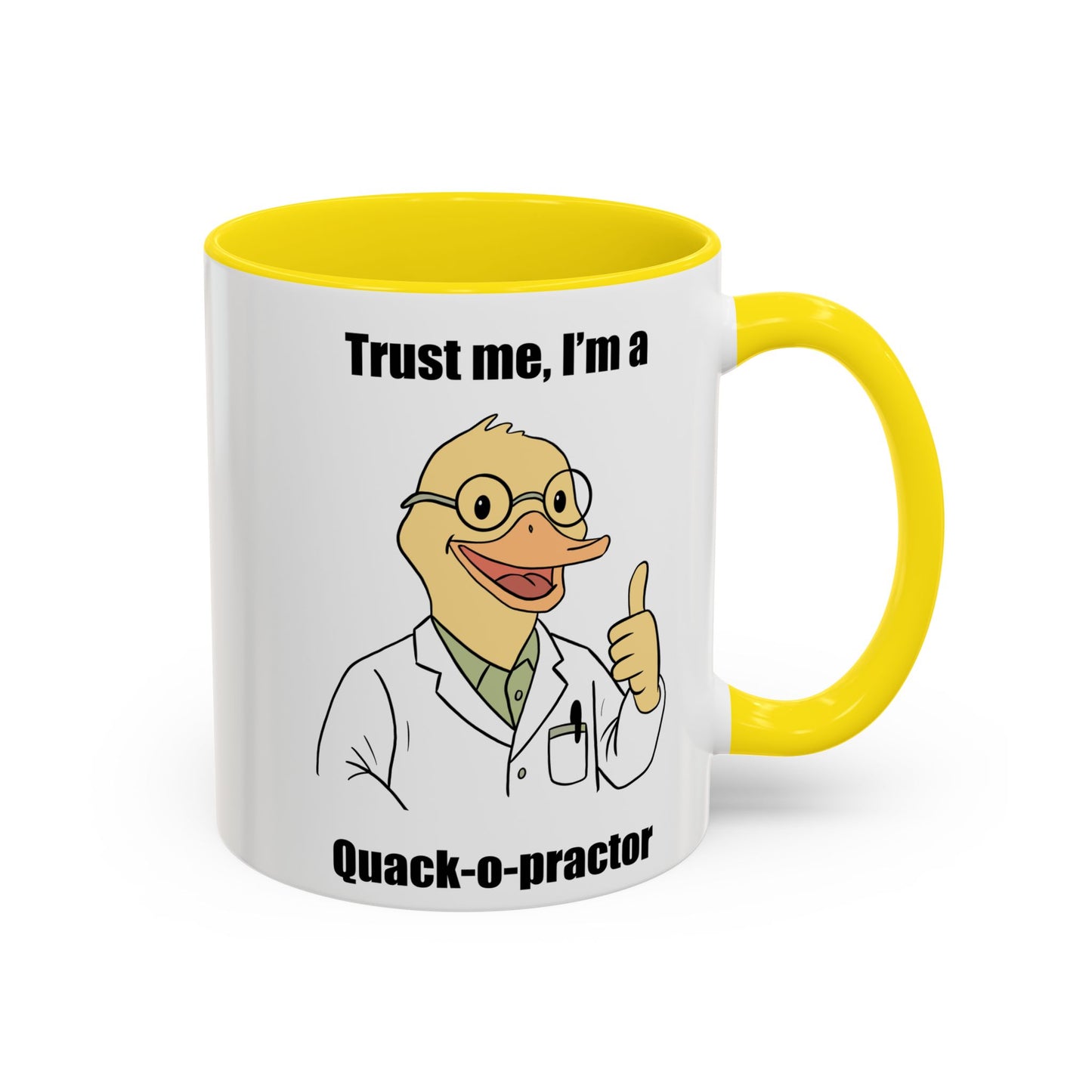 Chiropractic Quack-o-practor Coffee Mug, Funny Chiropractic Gift