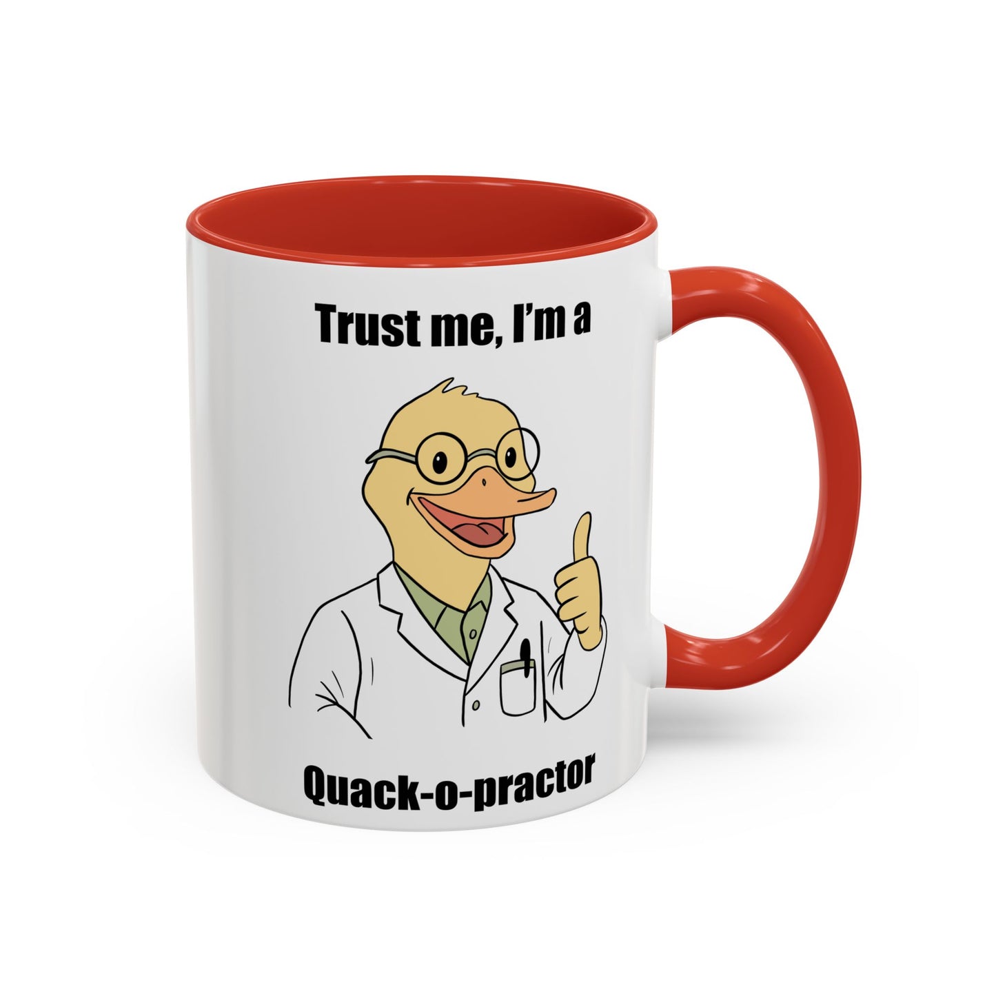 Chiropractic Quack-o-practor Coffee Mug, Funny Chiropractic Gift