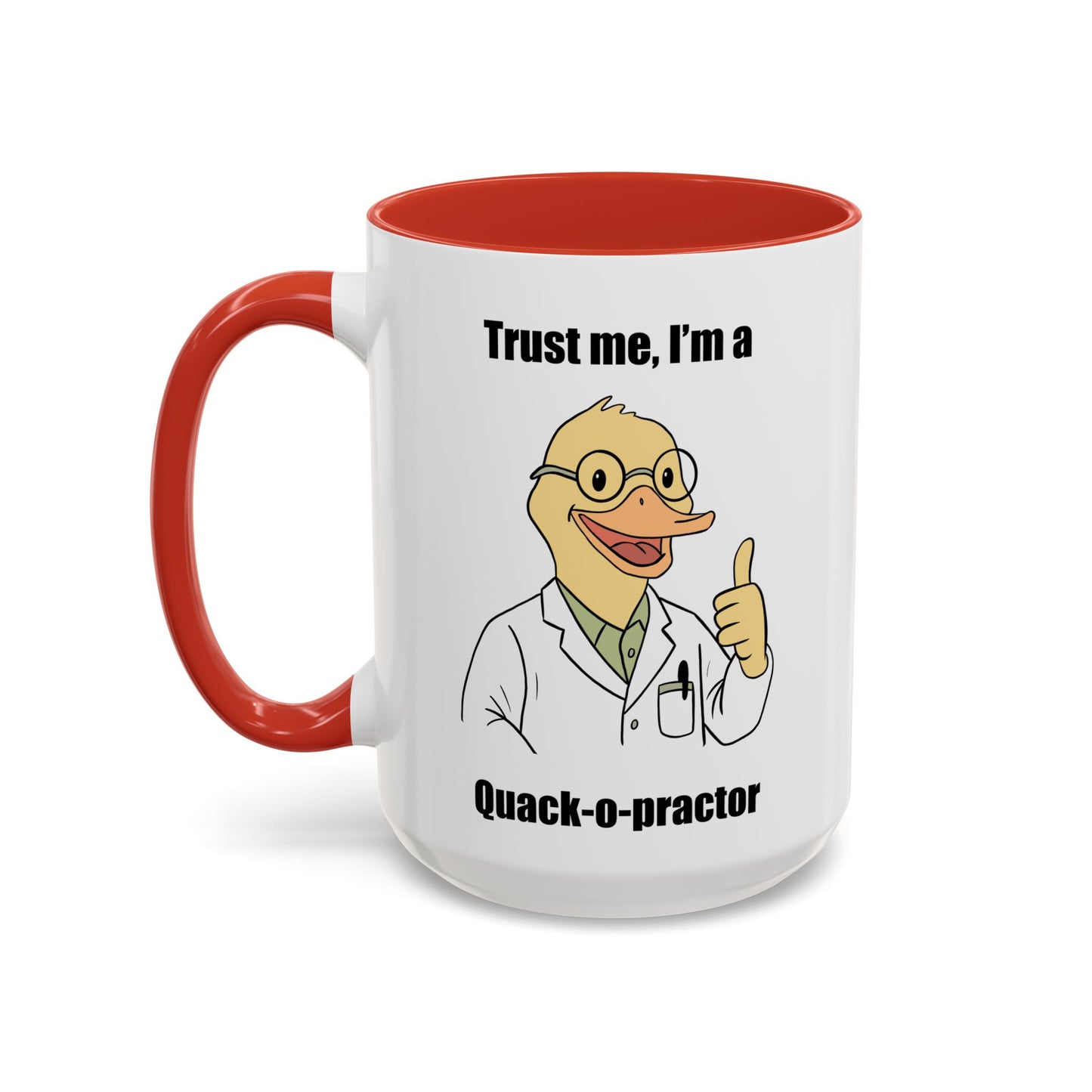Chiropractic Quack-o-practor Coffee Mug, Funny Chiropractic Gift