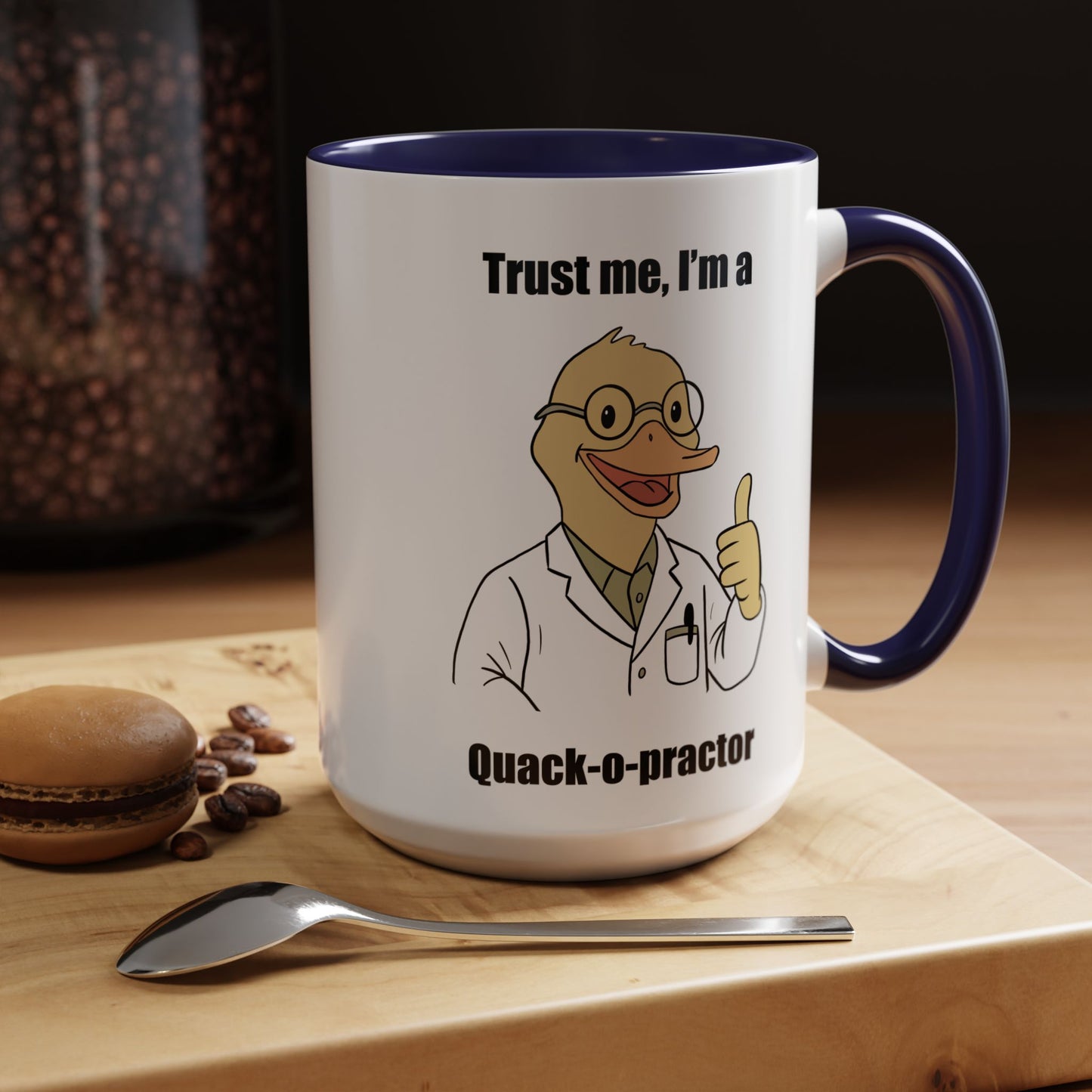 Chiropractic Quack-o-practor Coffee Mug, Funny Chiropractic Gift