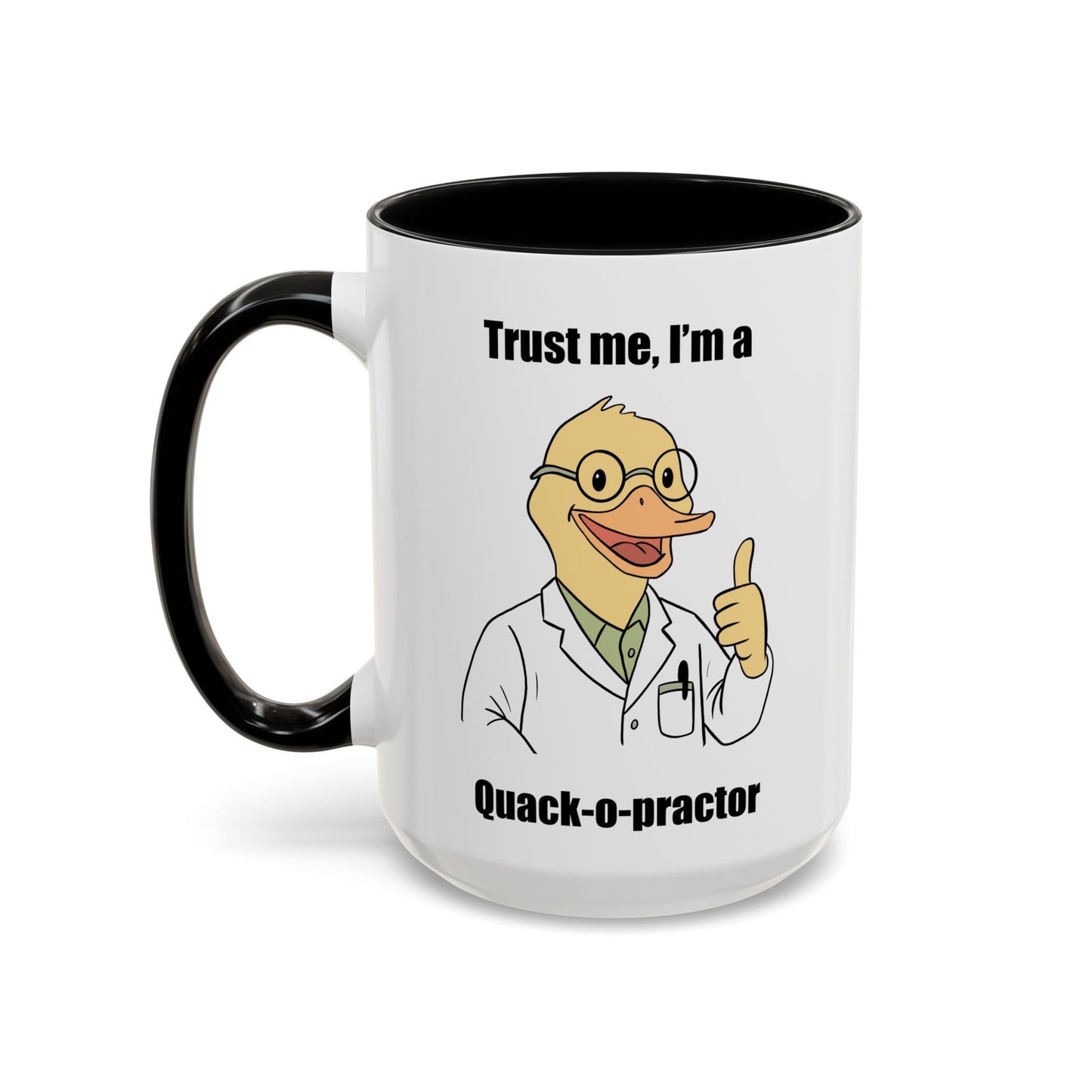 Chiropractic Quack-o-practor Coffee Mug, Funny Chiropractic Gift