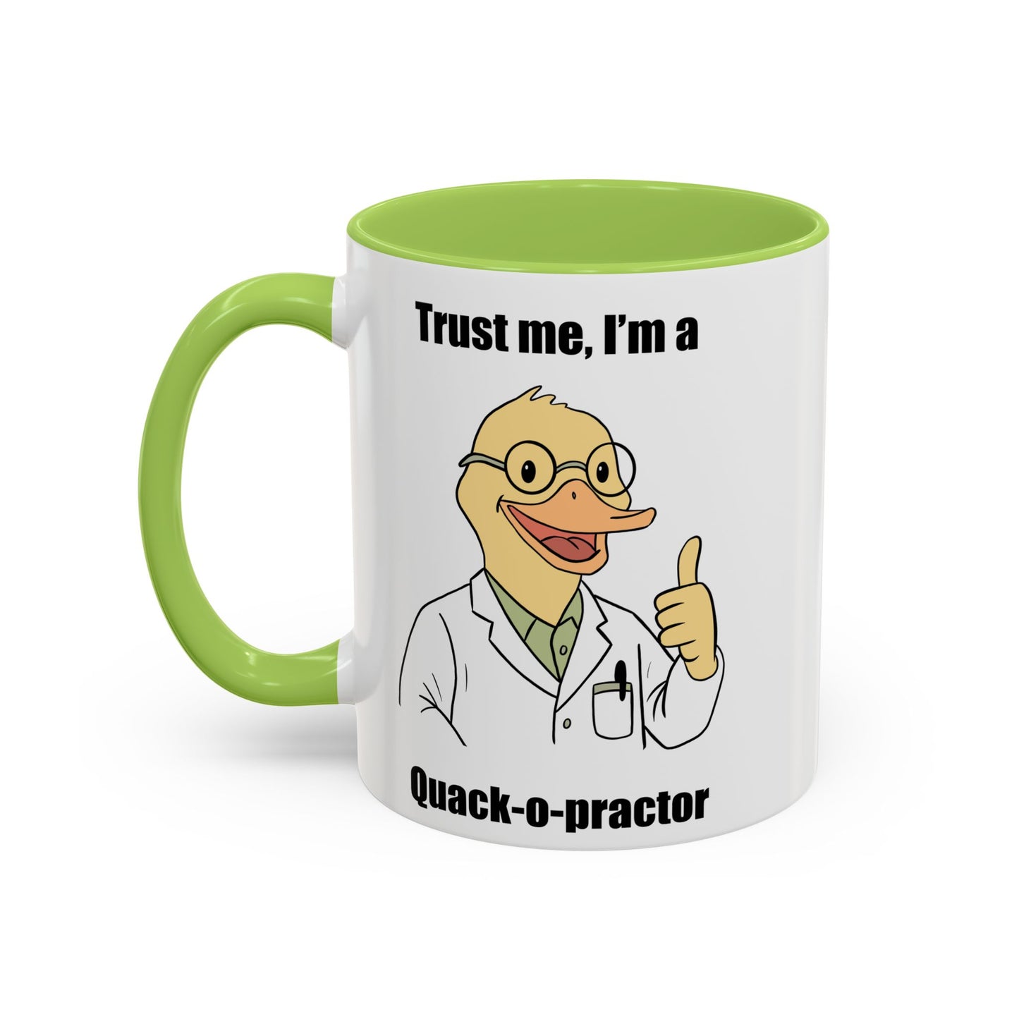 Chiropractic Quack-o-practor Coffee Mug, Funny Chiropractic Gift