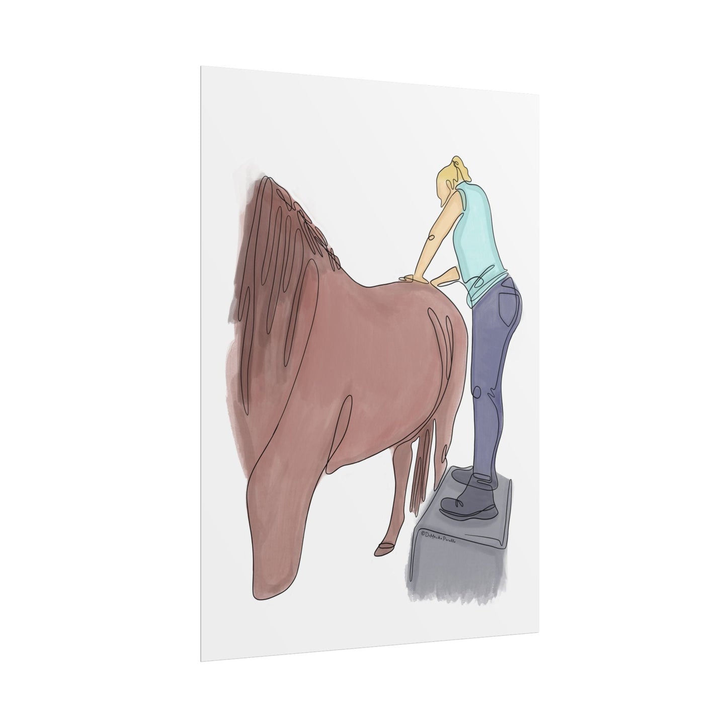 Animal Chiropractic Line Art - DC Maike Perello