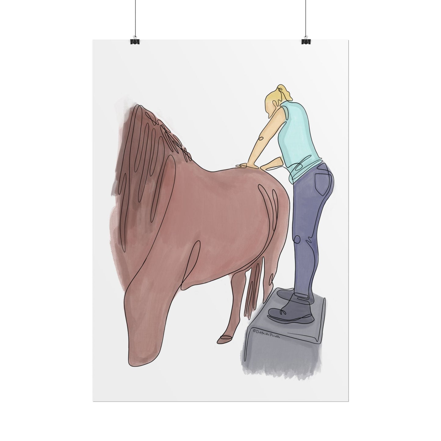 Animal Chiropractic Line Art - DC Maike Perello
