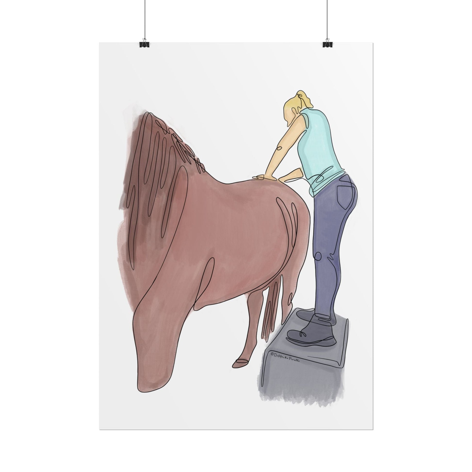 Animal Chiropractic Line Art - DC Maike Perello