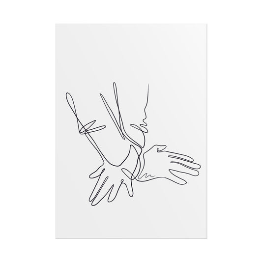 Chiropractic Hands Adjustment Poster Print, Chiropractic Office Decor - DC Maike Perello