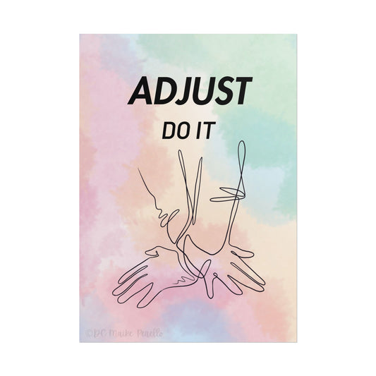 Chiropractic Poster "AdJUST DO IT", Chiropractic Gift - DC Maike Perello