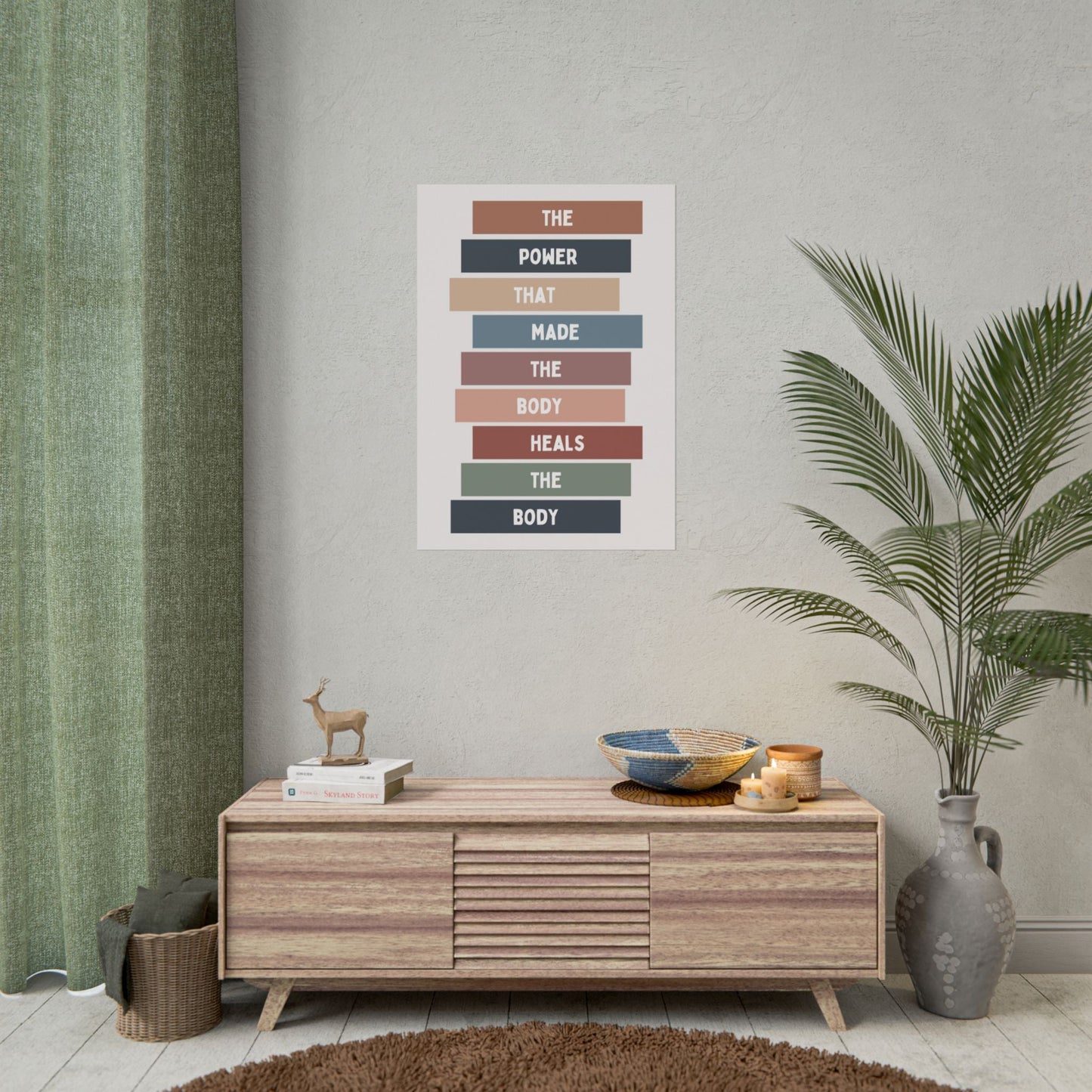 Chiropractic Poster - "The Power That Made The Body Heals The Body" - DC Maike Perello