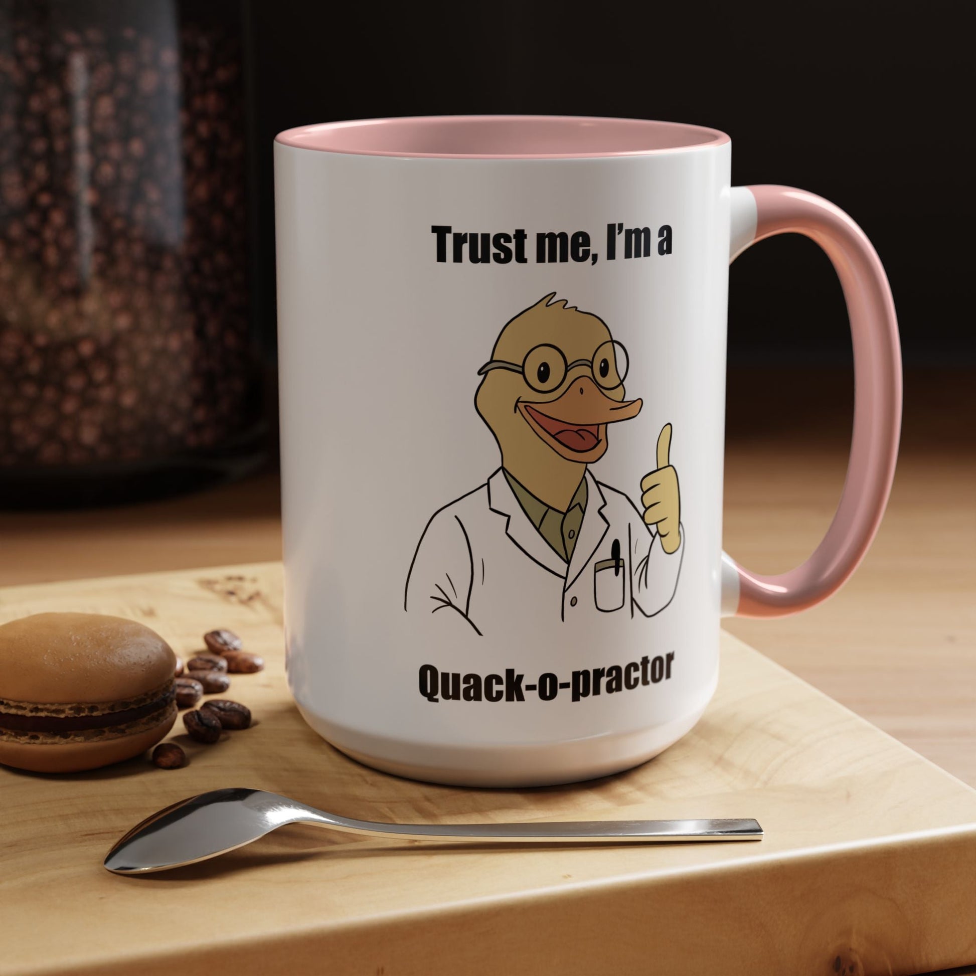 Chiropractic Quack - o - practor Coffee Mug, Funny Chiropractic Gift - DC Maike Perello