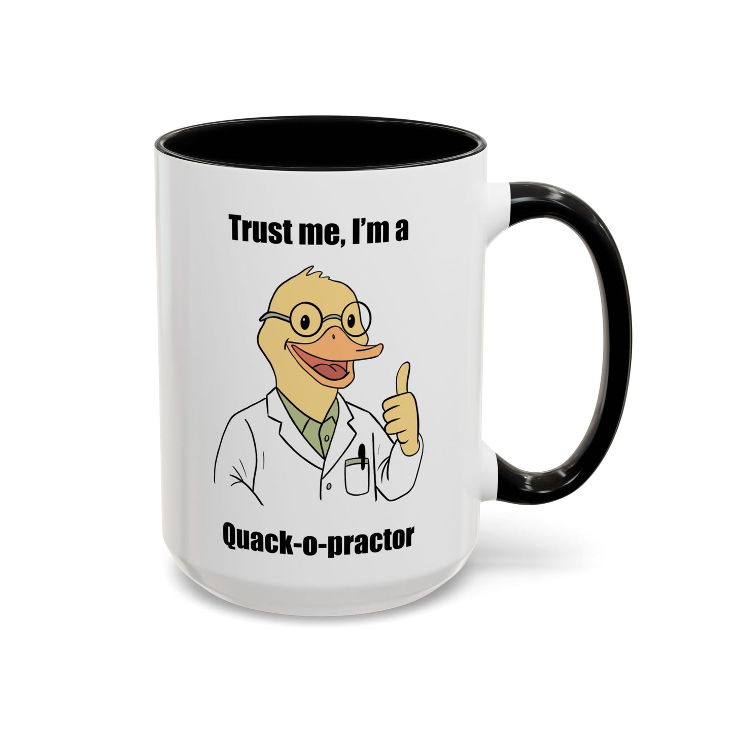 Chiropractic Quack - o - practor Coffee Mug, Funny Chiropractic Gift - DC Maike Perello