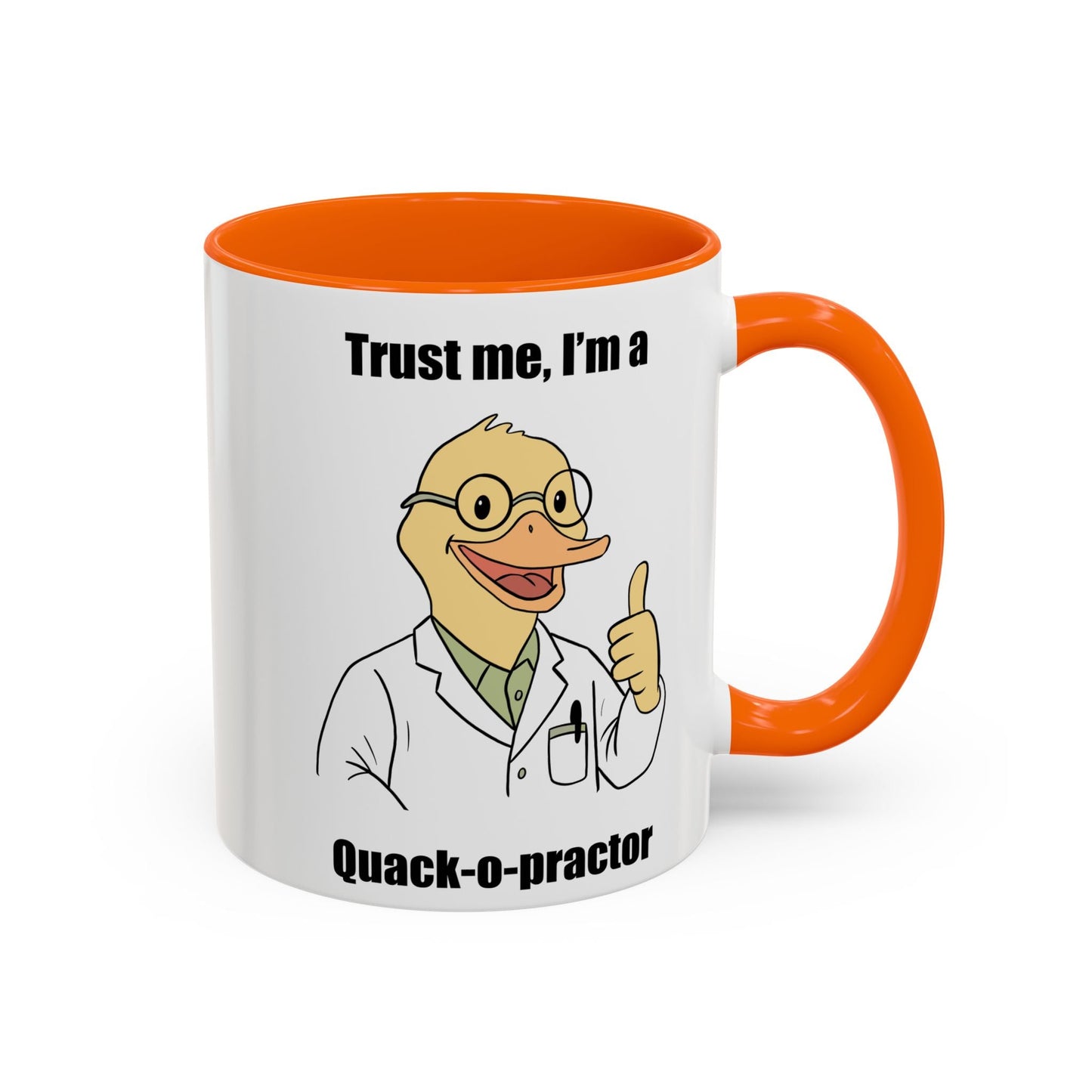 Chiropractic Quack - o - practor Coffee Mug, Funny Chiropractic Gift - DC Maike Perello