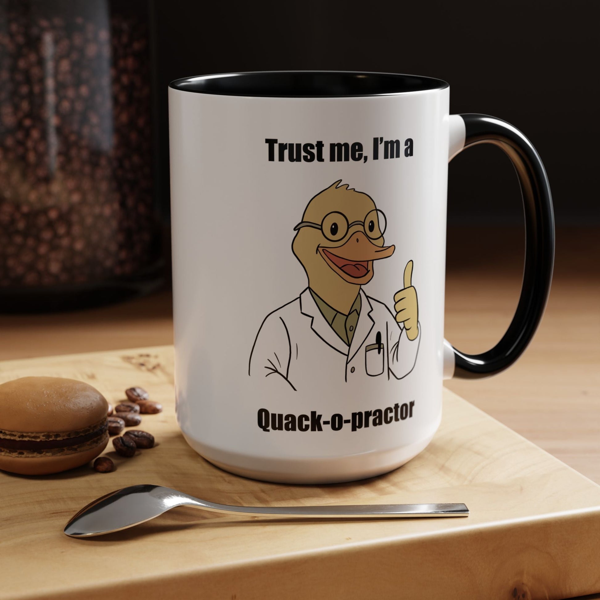Chiropractic Quack - o - practor Coffee Mug, Funny Chiropractic Gift - DC Maike Perello