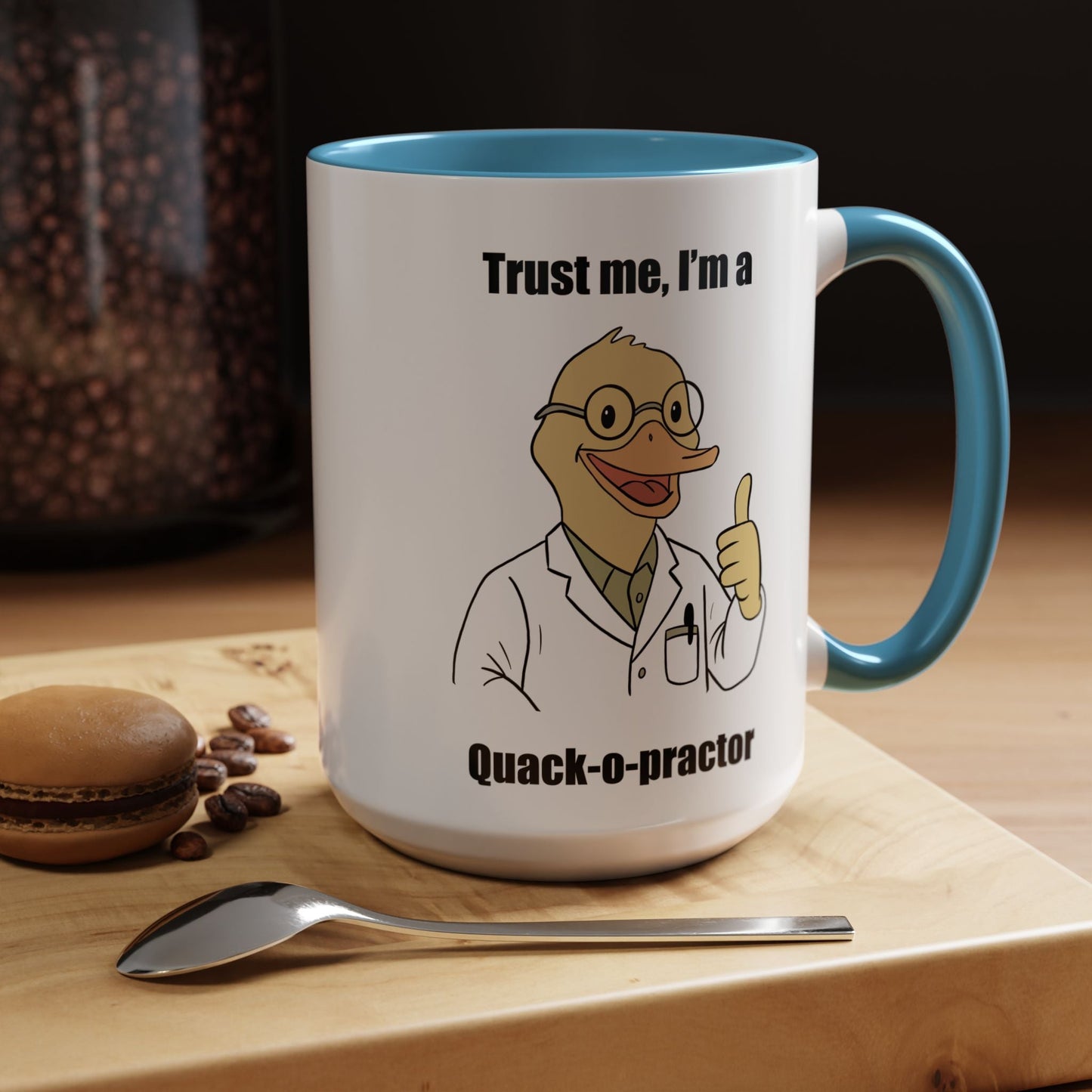 Chiropractic Quack - o - practor Coffee Mug, Funny Chiropractic Gift - DC Maike Perello