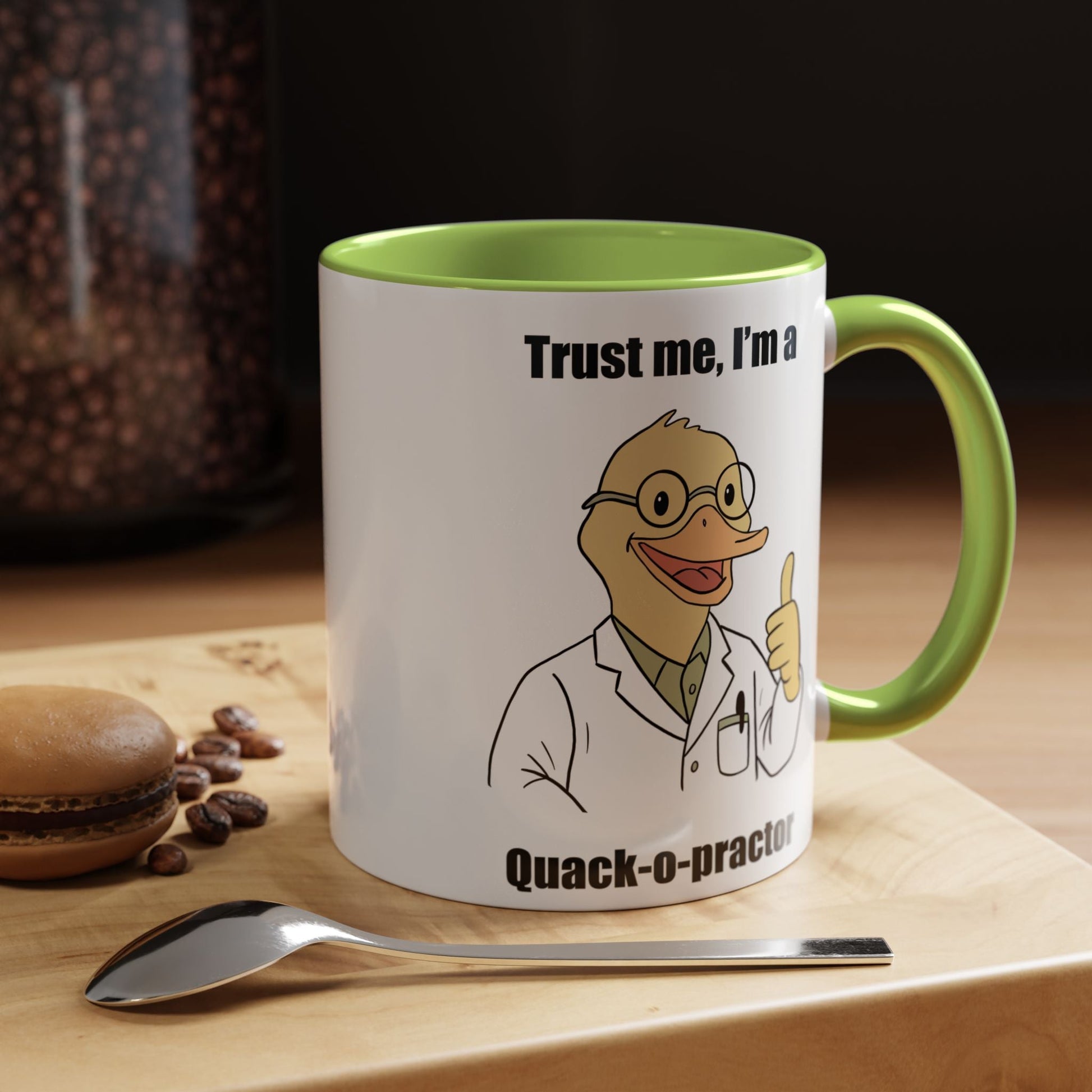 Chiropractic Quack - o - practor Coffee Mug, Funny Chiropractic Gift - DC Maike Perello