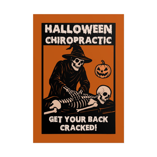 Funny Chiropractic Halloween - Get Your Back Cracked - DC Maike Perello