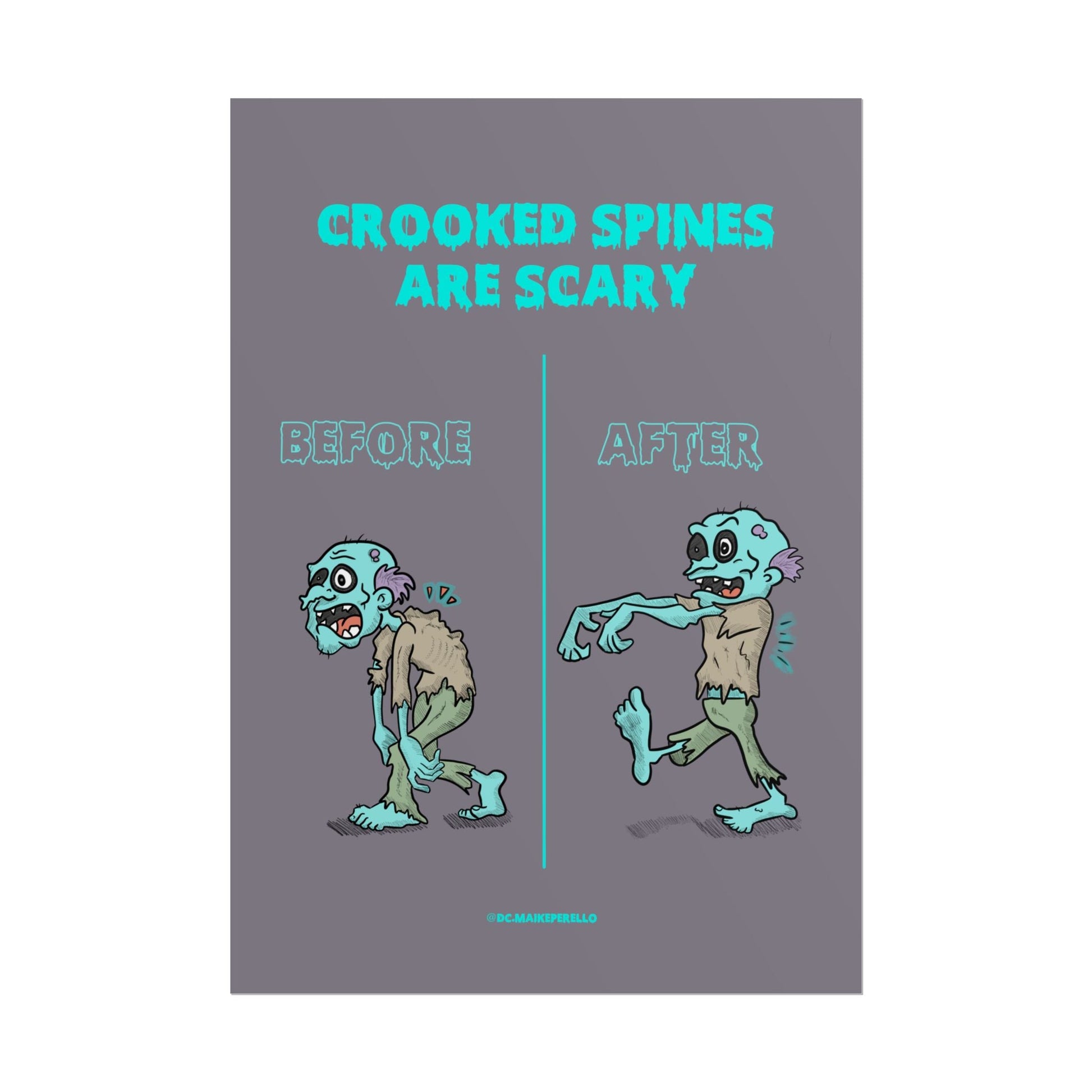 Halloween Chiropractic Poster - DC Maike Perello