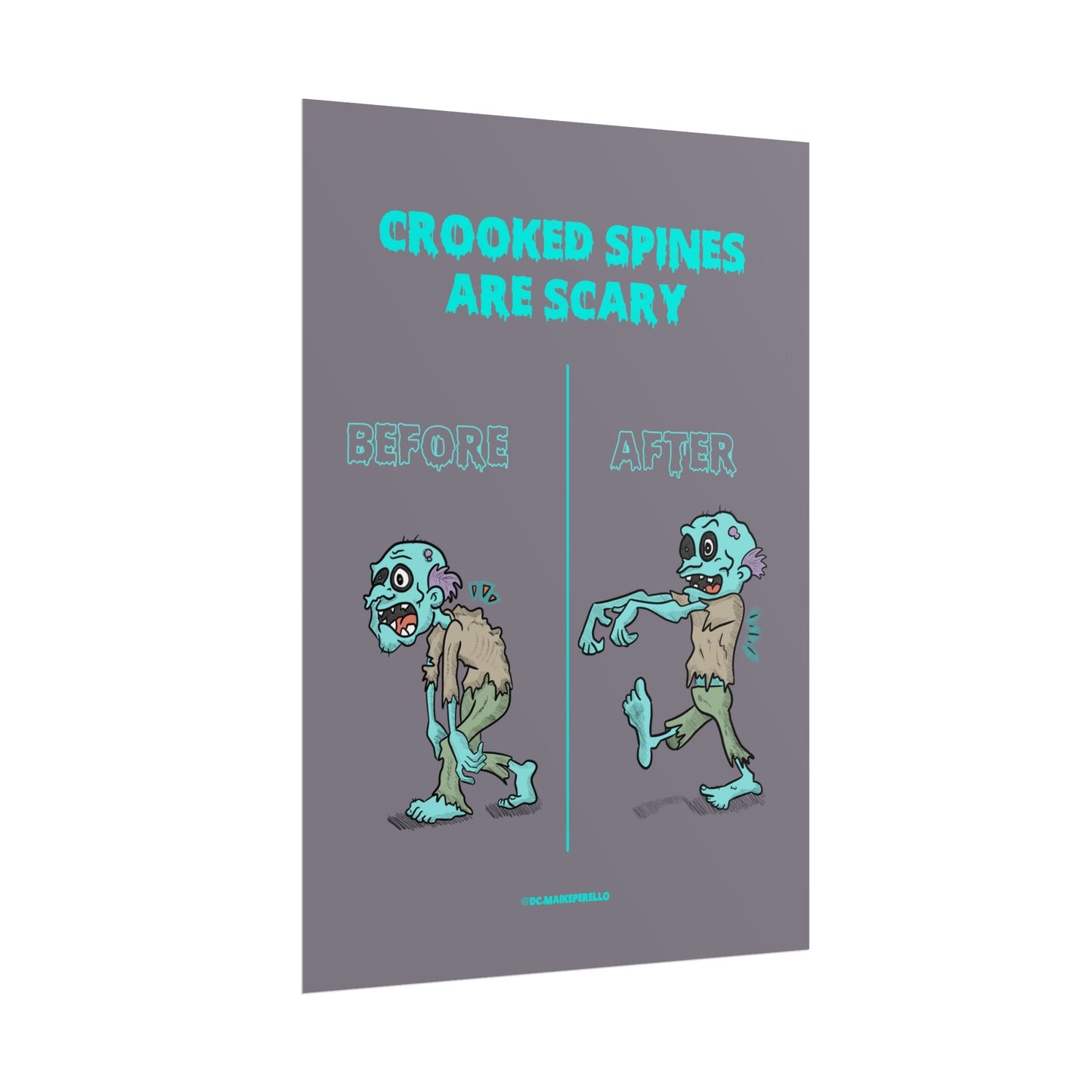 Halloween Chiropractic Poster - DC Maike Perello